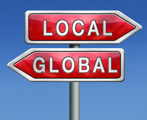 global or local national or international impact services business or world market economic globalization