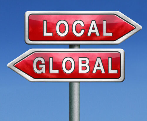 global or local national or international impact services business or world market economic globalization